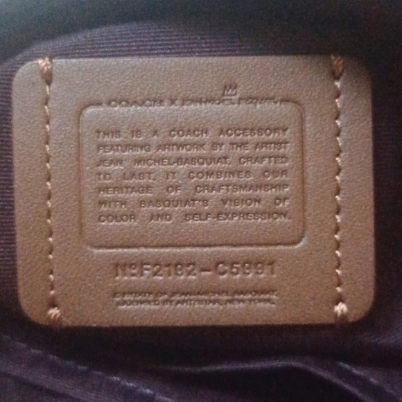 SOLD - Coach X Jean Michel Basquiat Corner Zip Wristlet -NWOT - Price Firm - Picture 6 of 11